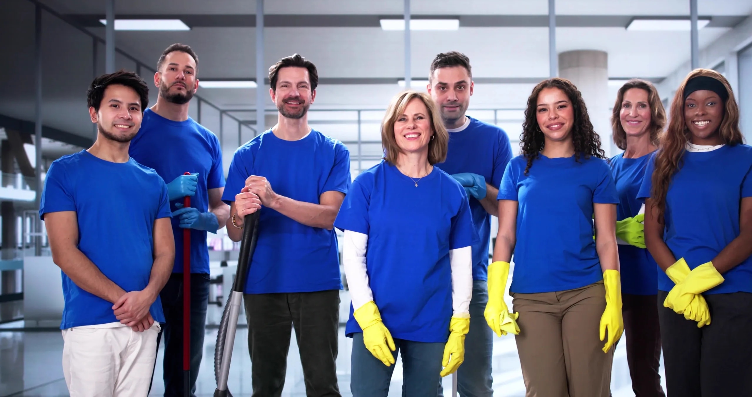 Professional nightly janitorial service commercial building